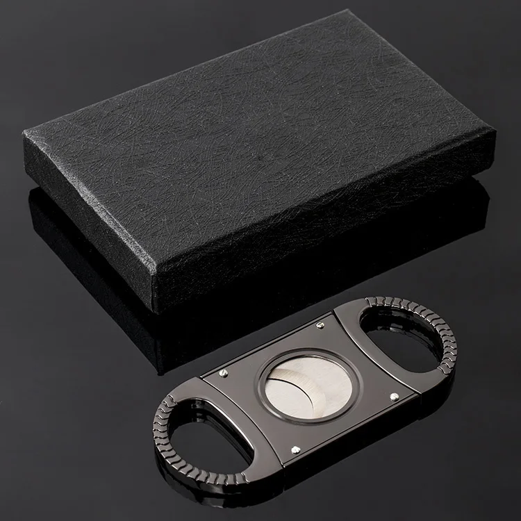64 ring  Classic Style Stainless steel cigar scissors cigar accessories metal cigar cutter CM-049