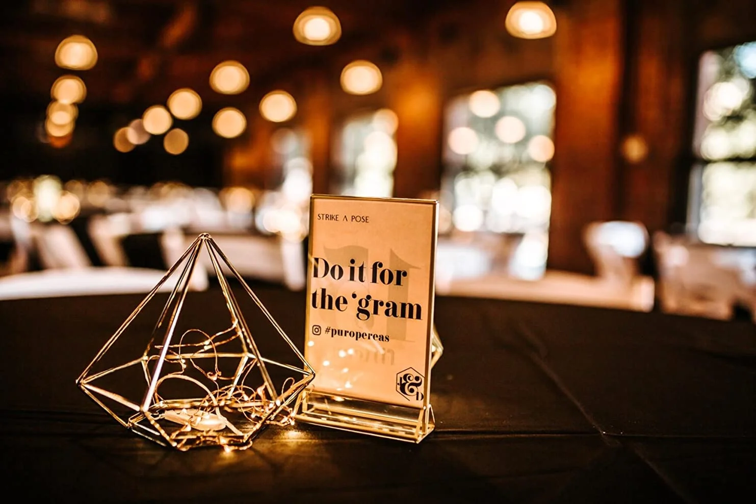 gold acrylic table number place card holder wedding sign and restaurant table numbers 8.5 x 11