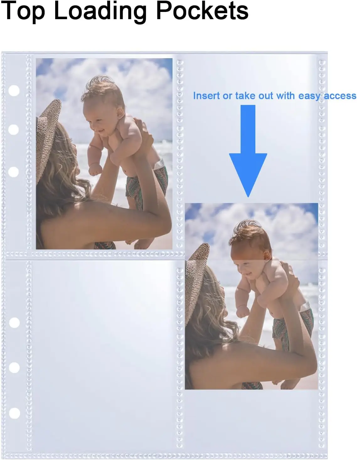 Wholesale PP 6 Rings 4 Pockets 6 Wire Thickness Card Holder A5 Transparent Kpop Card Sleeve Photo Abum Collection Photo Sleeves