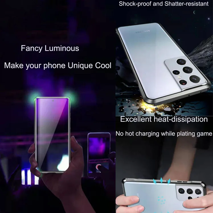 Aluminum TPE Phone Cover Suitable For Sam Sung Metal Frame Protective Phone Case