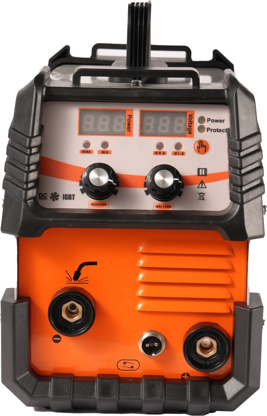 MIG-120A digital control flux core wire gas gasless mig mma welding machine welder inverter welder portable home use