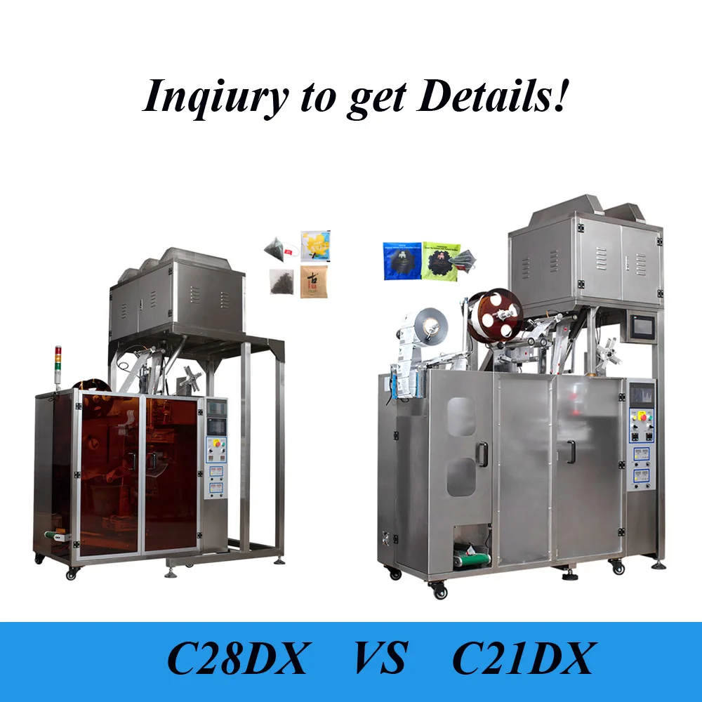 
C21DX Non-woven tea bag packing machine with outer envelope for Vietnam tea 