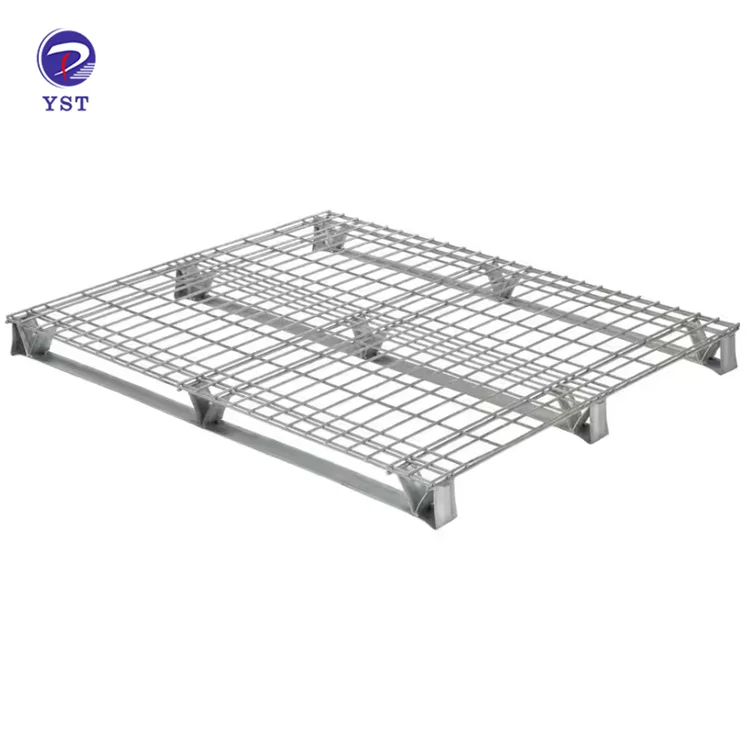 Zinc Welded Galvanized Storage Light Weight Steel Wire Mesh Pallet