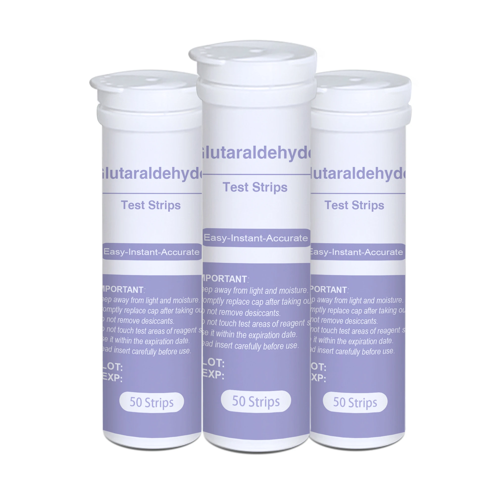 New Product Accuracy Water Test Strips Detecting  Glutaraldehyde Test Reagent