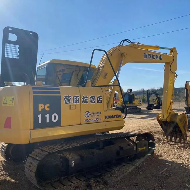 Sales of 11 Tons of Imported Second-hand Komatsu 110 Hydraulic Crawler Medium Excavator 90% New Low Price Free After Sale