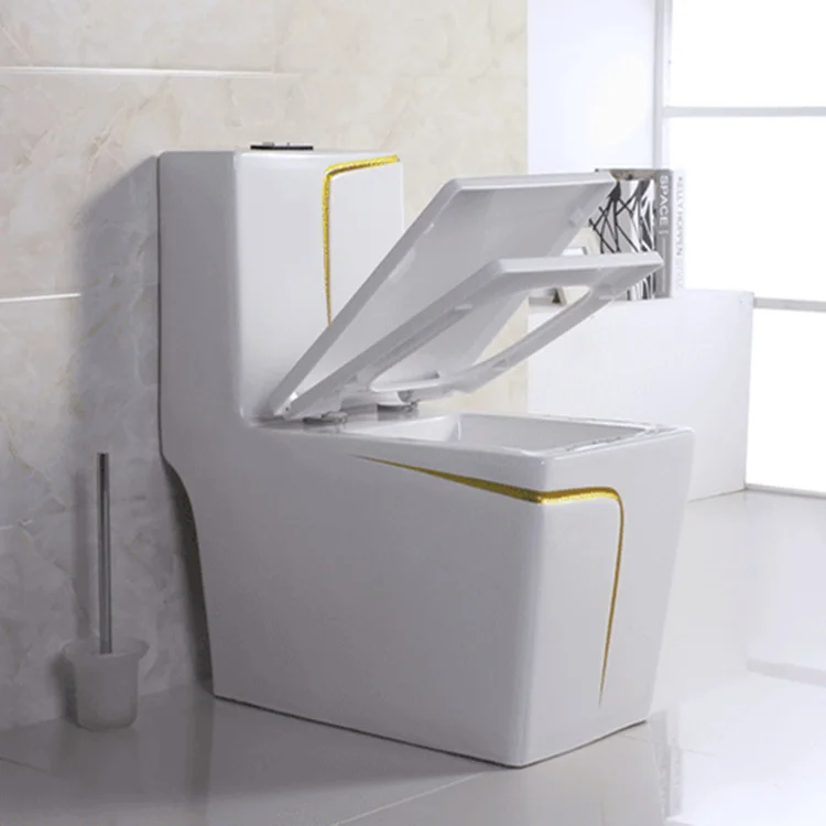 Sanitary ware Inodoro toilet one piece ceramic wc golden toilet bathroom commode black green red toilet