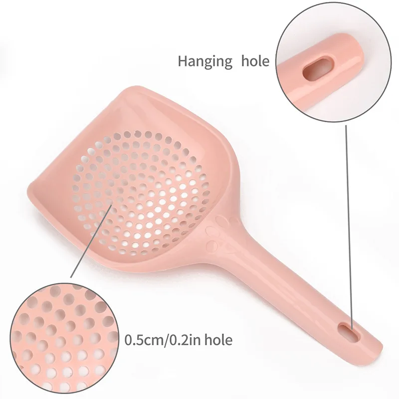Choice Fun Three-Color Hole Shovel for Cats and Small Animals Plastic Pet Cleaning & Bathing Supplies for Cats and Dogs