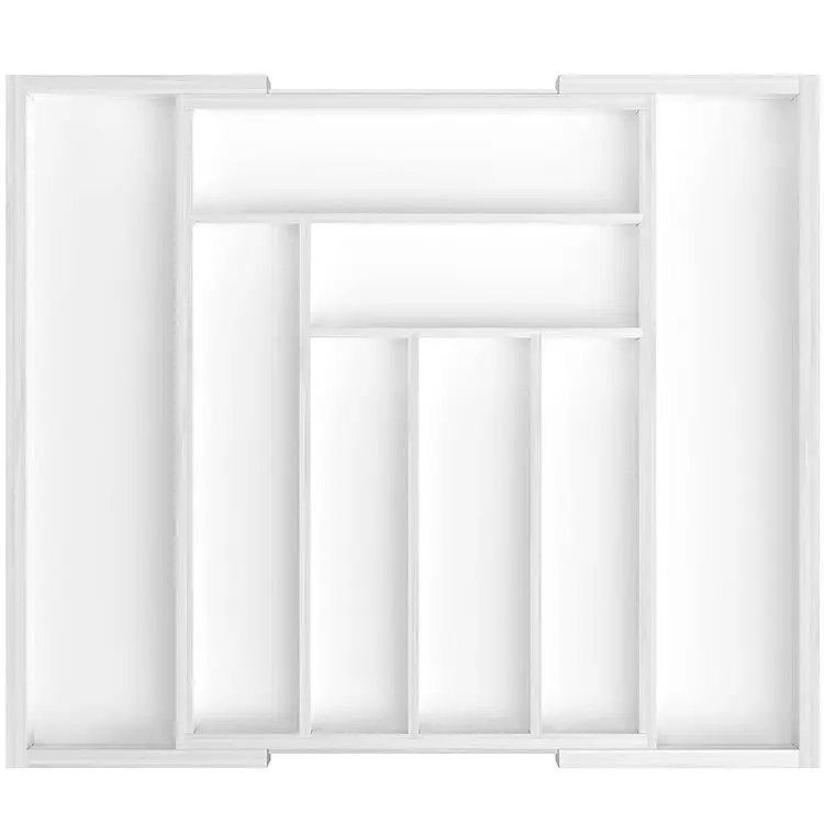 custom cutlery organizer Bamboo Expandable Drawer Organizer Adjustable Cutlery Tray organizer for the kitchen drawer