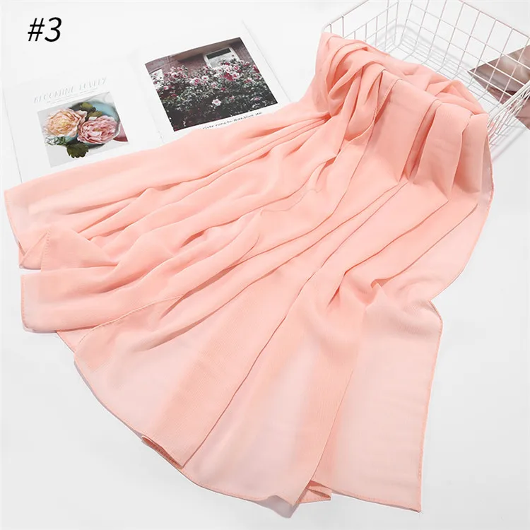 Wholesale Hijab Chiffon Scarves Women Plain Hijab