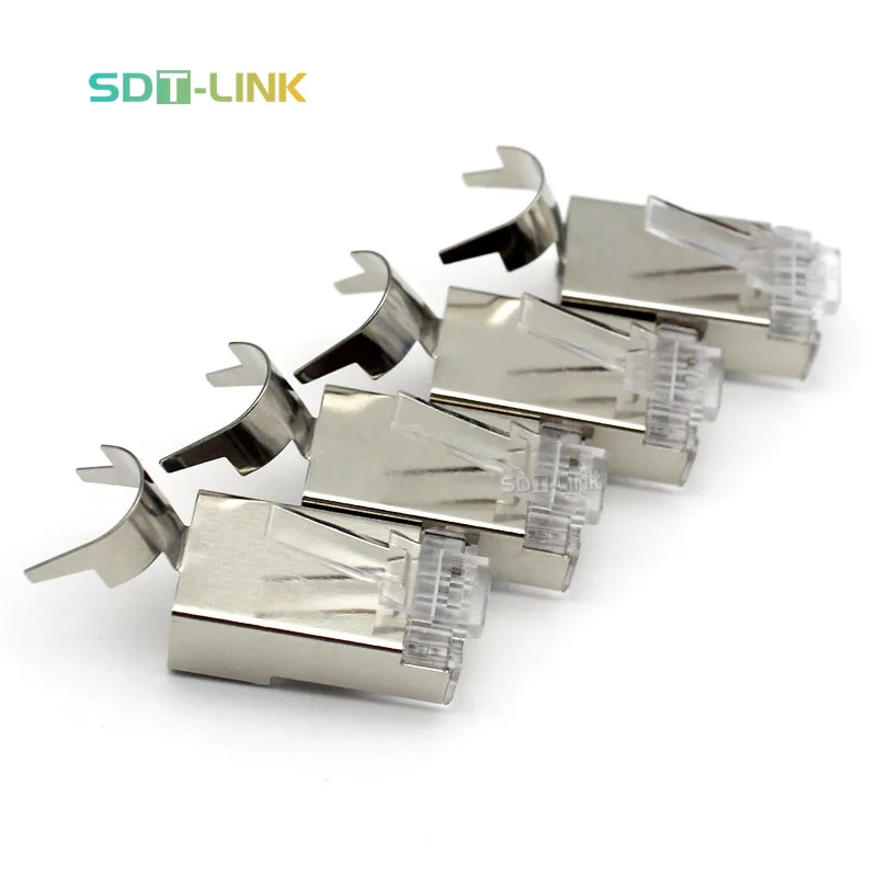 Factory Best External Cat 7 7A Cat7 FTP S/Ftp Shielded Ethernet Cable Rj45 Connector Modular Plug Hot Sale