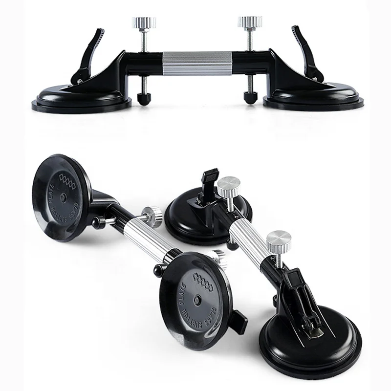 XMGT Aluminum Alloy Double Cup Adjustable High Vacuum Suction Cup Glass Lifter Tile Suction Cup