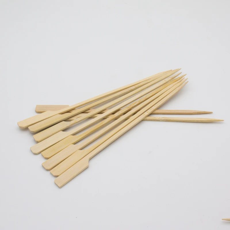 
Bamboo Skewers Paddle Sticks For BBQ Grill Kebab Barbeque Fruit Toothpicks Party Supplies Outdoor Tools 
