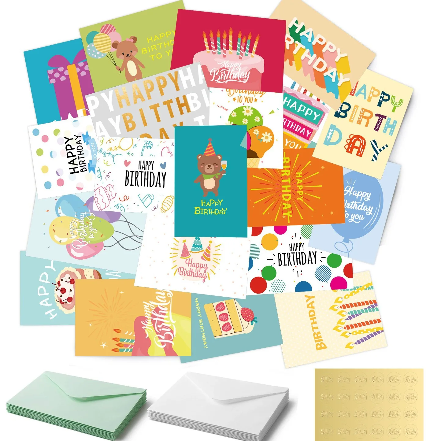 Custom High quality greeting cards happy birthday greeting cards best wishes greeting card
