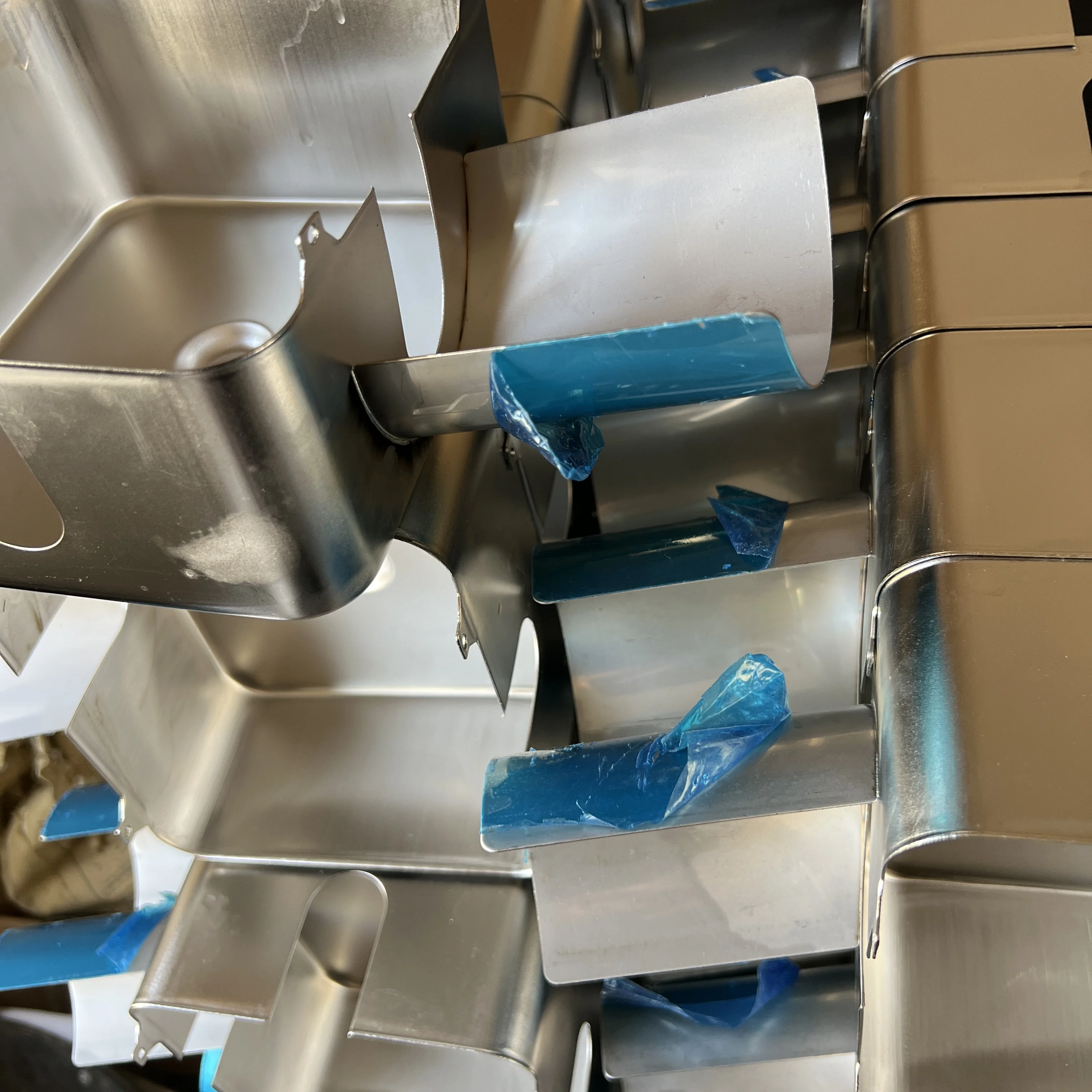 Custom blank stainless steel metal money clip metal folding money clip