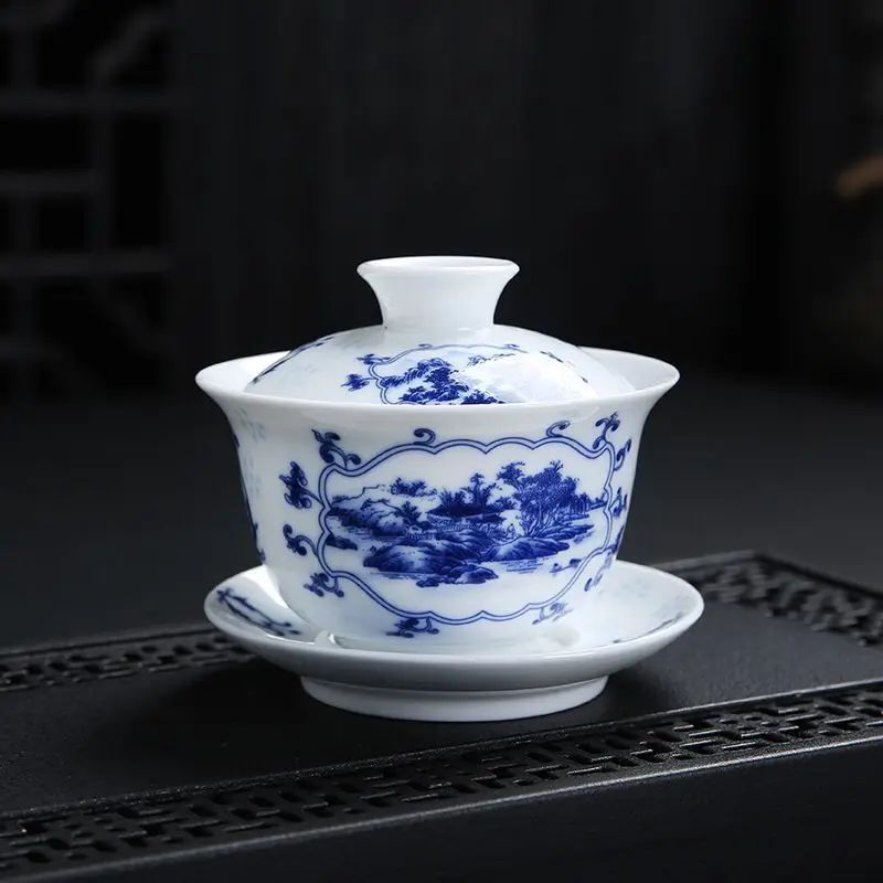 Porcelain Ceramic Tea Set Top Grade Gai Wan Bowl