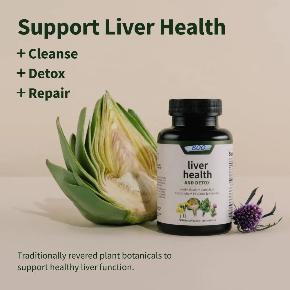 Dietary Supplement Liver Health Support Supplement Natural Liver Detox Capsules Cleanse and Repair