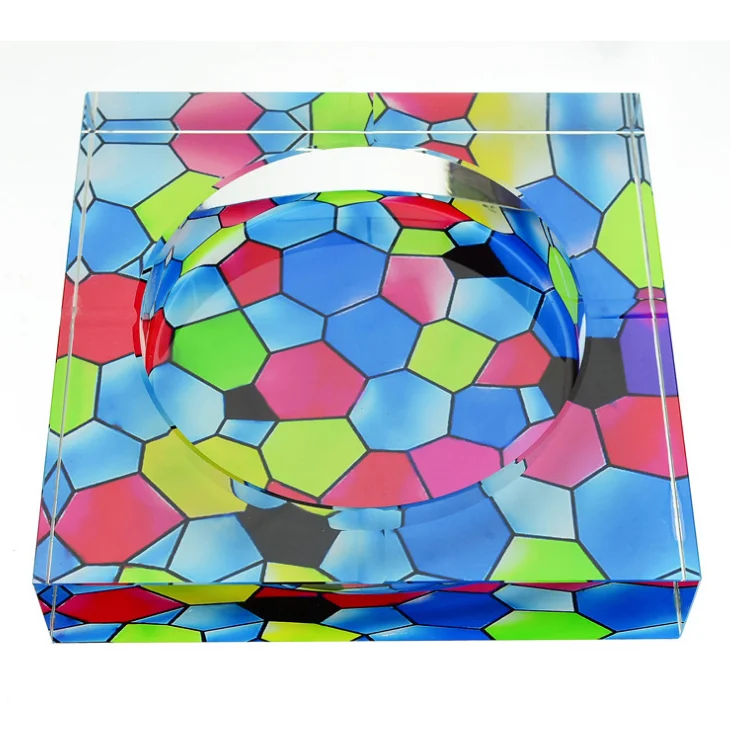 Wholesale support personalized logo custom glass ashtray, custom logo smokeless pocket portable cigar ash tray