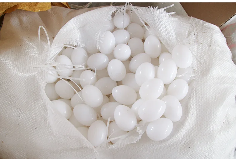 Hot Sale Cheap Price Plastic Fake Pigeon Egg White Solid Plastic Realistic Dummy pigeon Eggs for Hatching Breeding