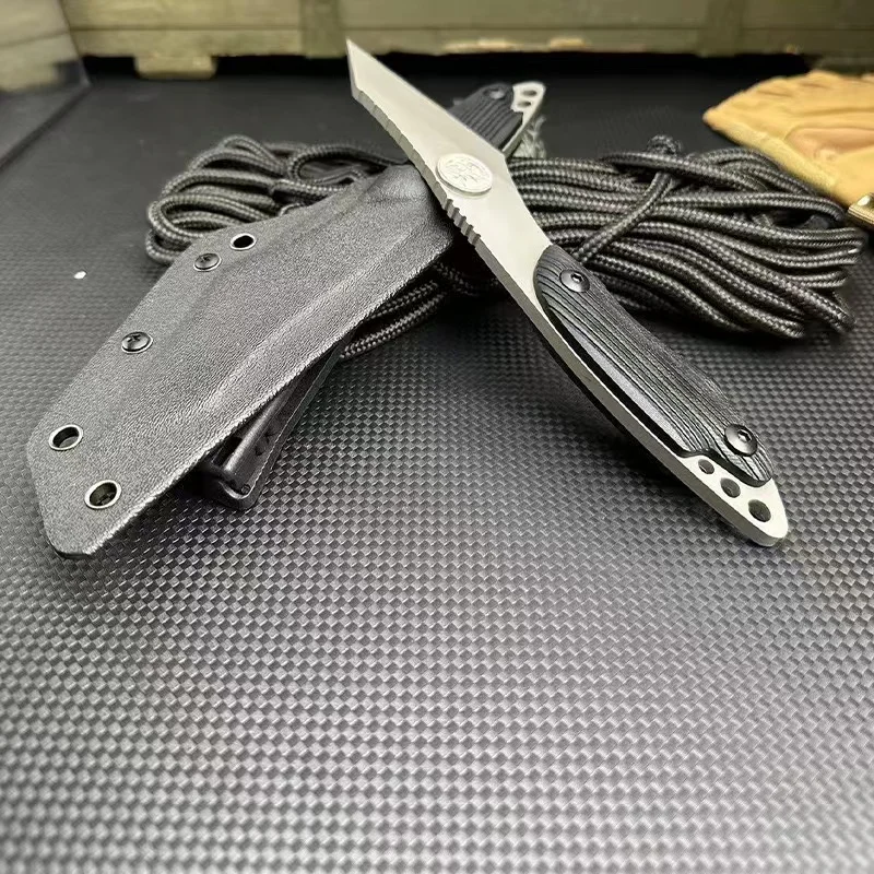 Online Hot Sale Custom Outdoor Camping Fixed Blade Knives Bushcraft Survival Hunting Knife