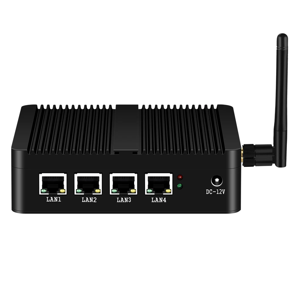 
 Firewall Router Mini PC Celeron J1900 4x GbE Intel i211 NIC WiFi 4G LTE Pfsense OPNsense Linux Appliance  