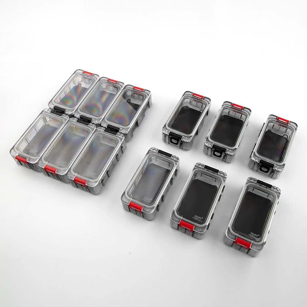 SUPERIORFISHING Fishing Hook Box Random Combination Luminous Fish Accessories Fishing Bait Box 12pcs