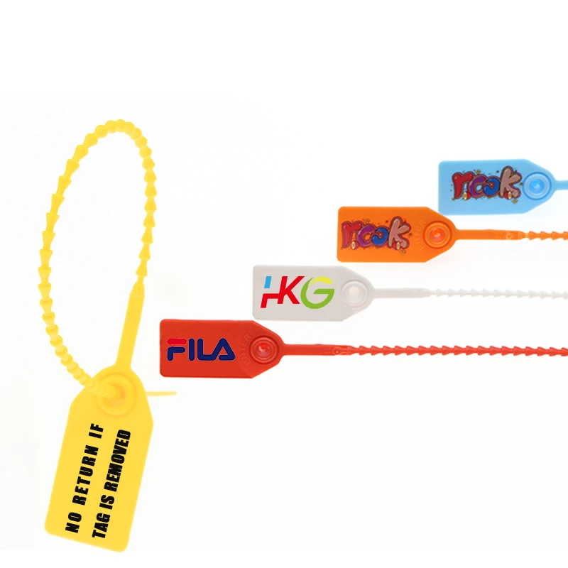 Tamper Proof Election Plastic Label Seal Lock Ballot Box Pull Tight Seal Disposable Plastic Security Seal