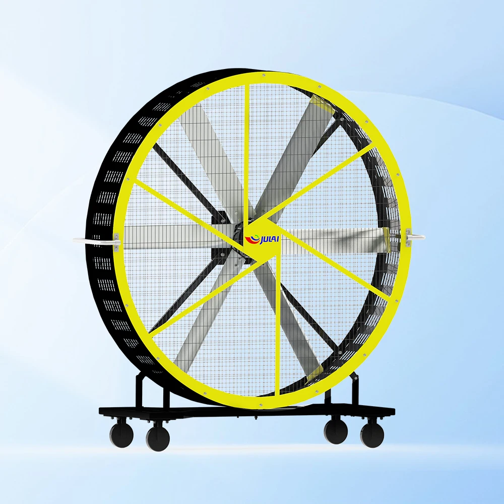 JULAI 2 m big fan industrial 6.5 ft Large air volume big industrial fans  With Wheels