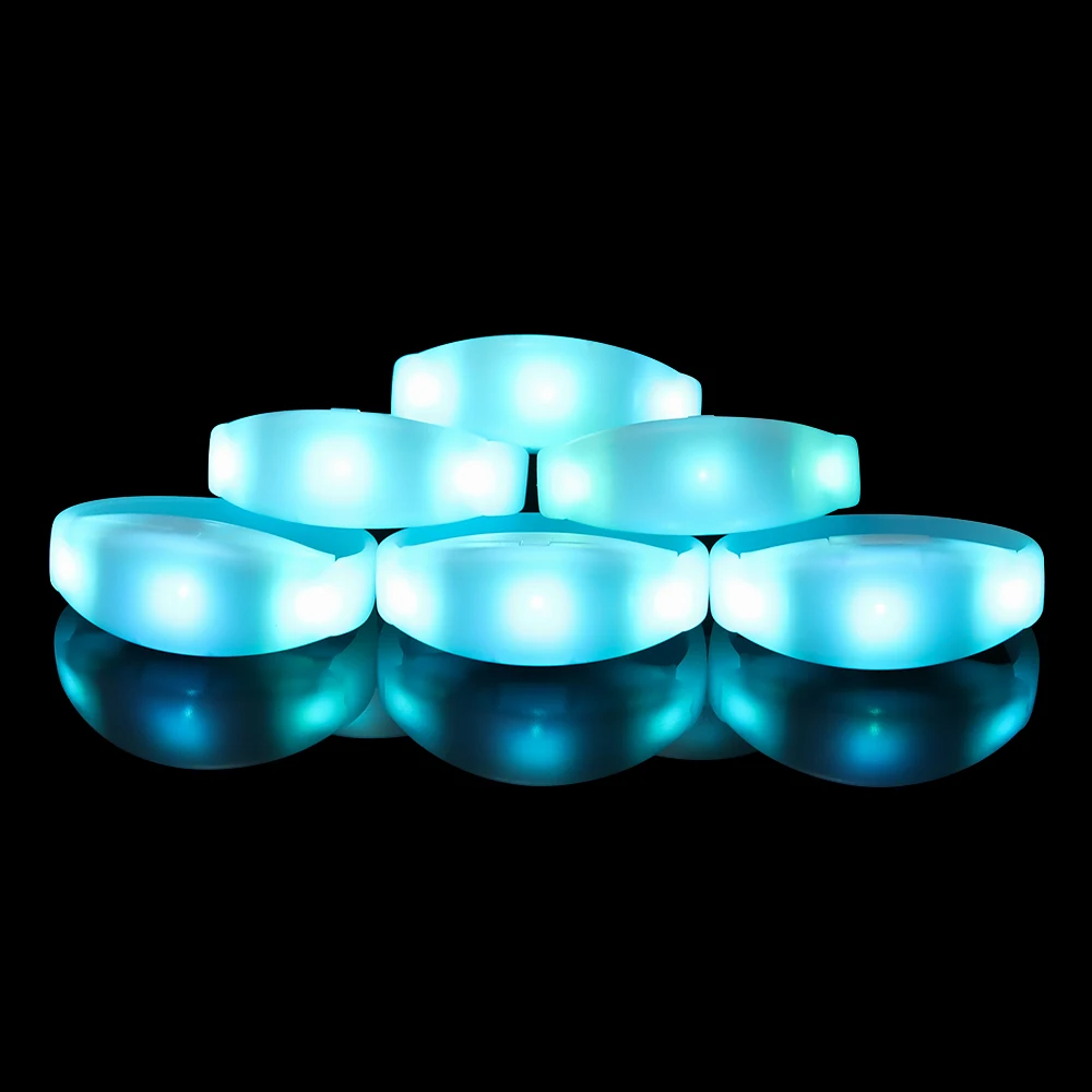 New Year Party Concert Flashing RFID Remote Silicon Pulsera Wristbands Control dmx led Bracelets