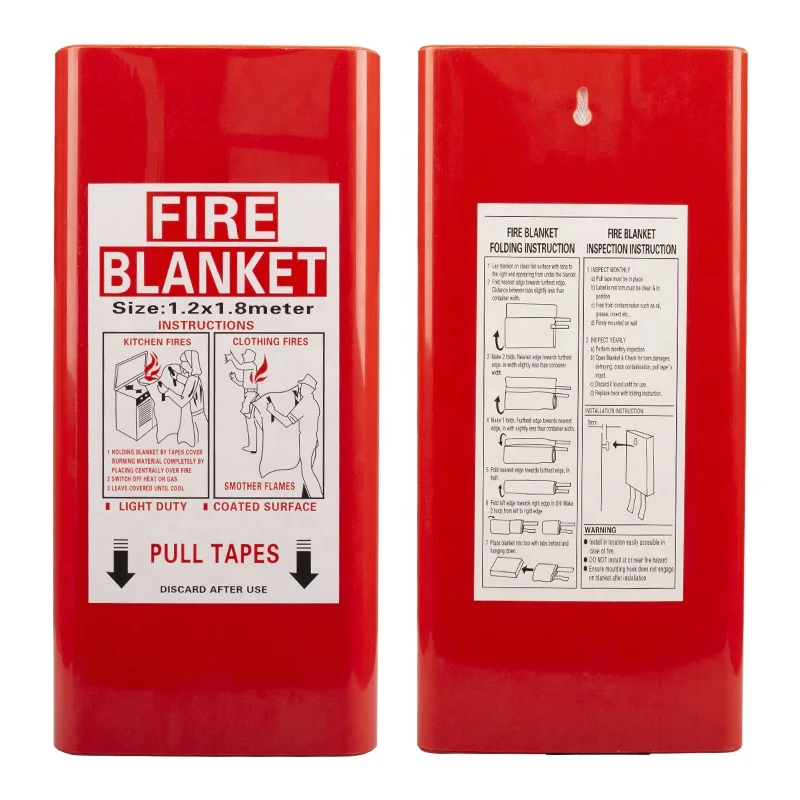 Customize multiple sizes Emergency Flame Retardant Protection fiberglass cloth fire resistant blanket for sale