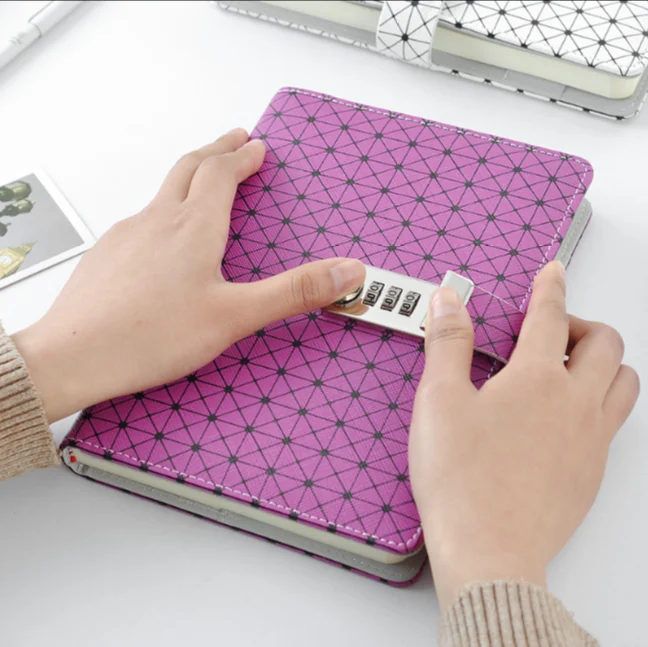 2020 Custom Design Electronic Combination Lock diary for yourth