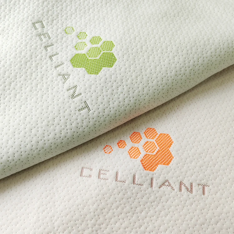 High quality Celliant 100% polyester far-infrared self-heating fabric improves immune function knitted mattress fabric