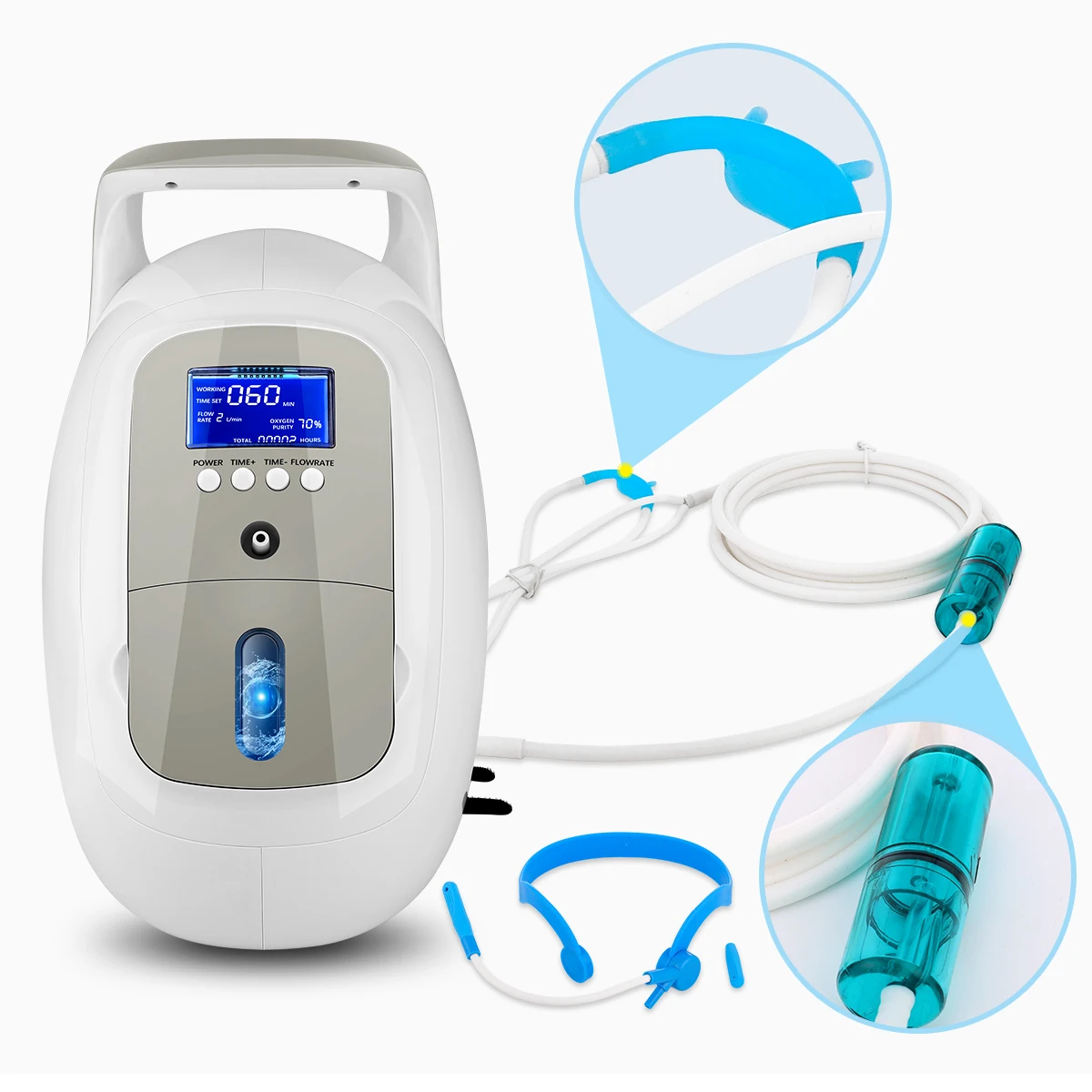 Full Payment Method 1- 5L Portable Oxygen generator for Healthcare at Home and car