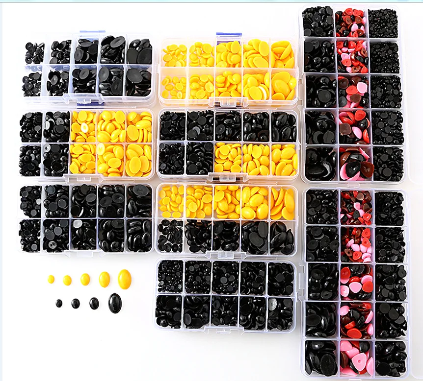Wholesale Cheap Plastic safety toy noses multicolor plush toy craft crochet doll plastic nose eyes Dolls accessory