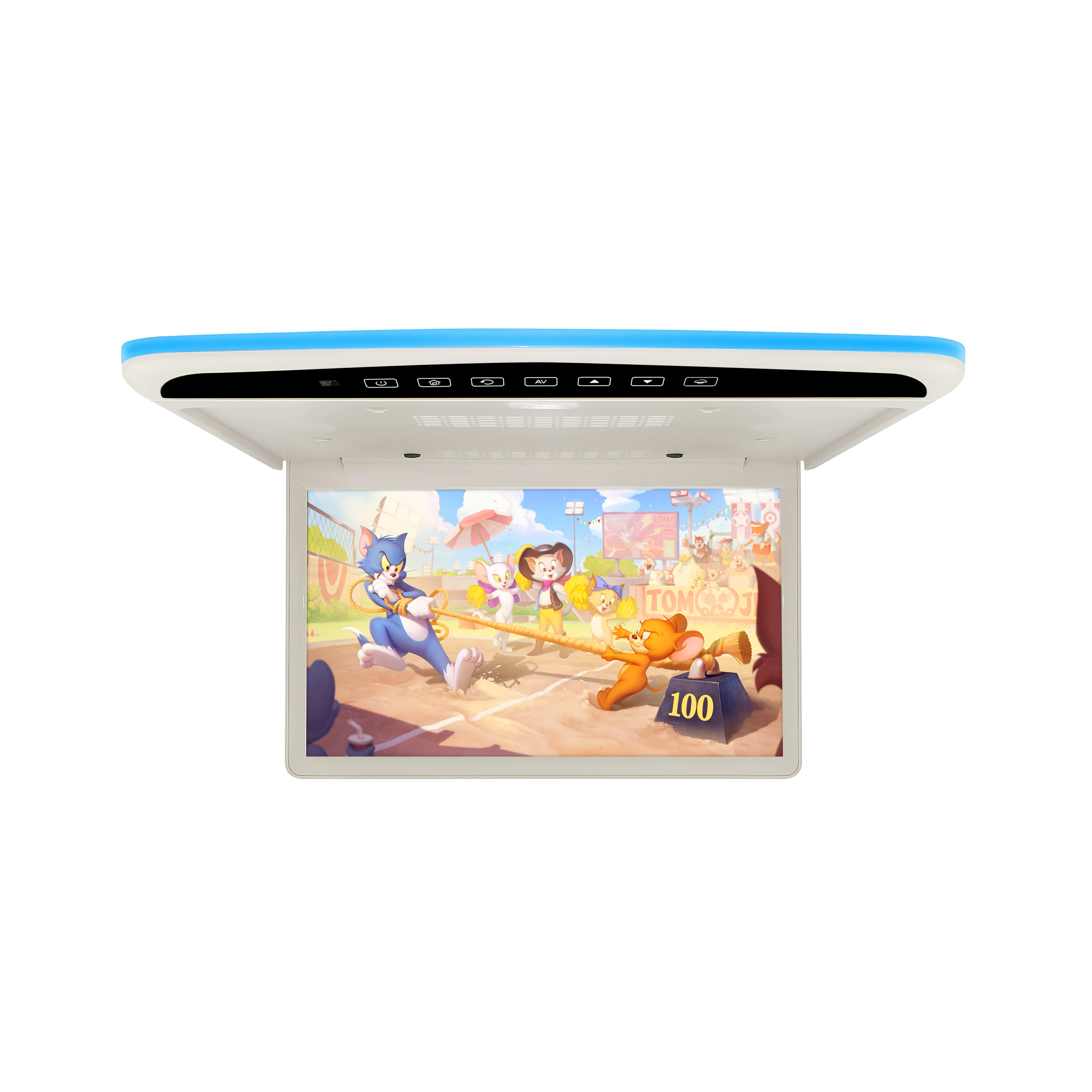 15.6 Inch HD Car Roof Mounted Monitor Bus Flip Down Monitor MP5 Ceiling Monitor For Car