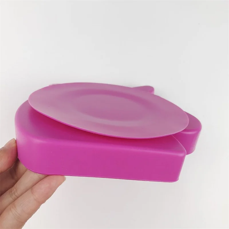 Baby Divided Plate Silicone- Portable Non Slip Child Feeding Plate with Suction Cup for Children Babies and Kids BPA Free