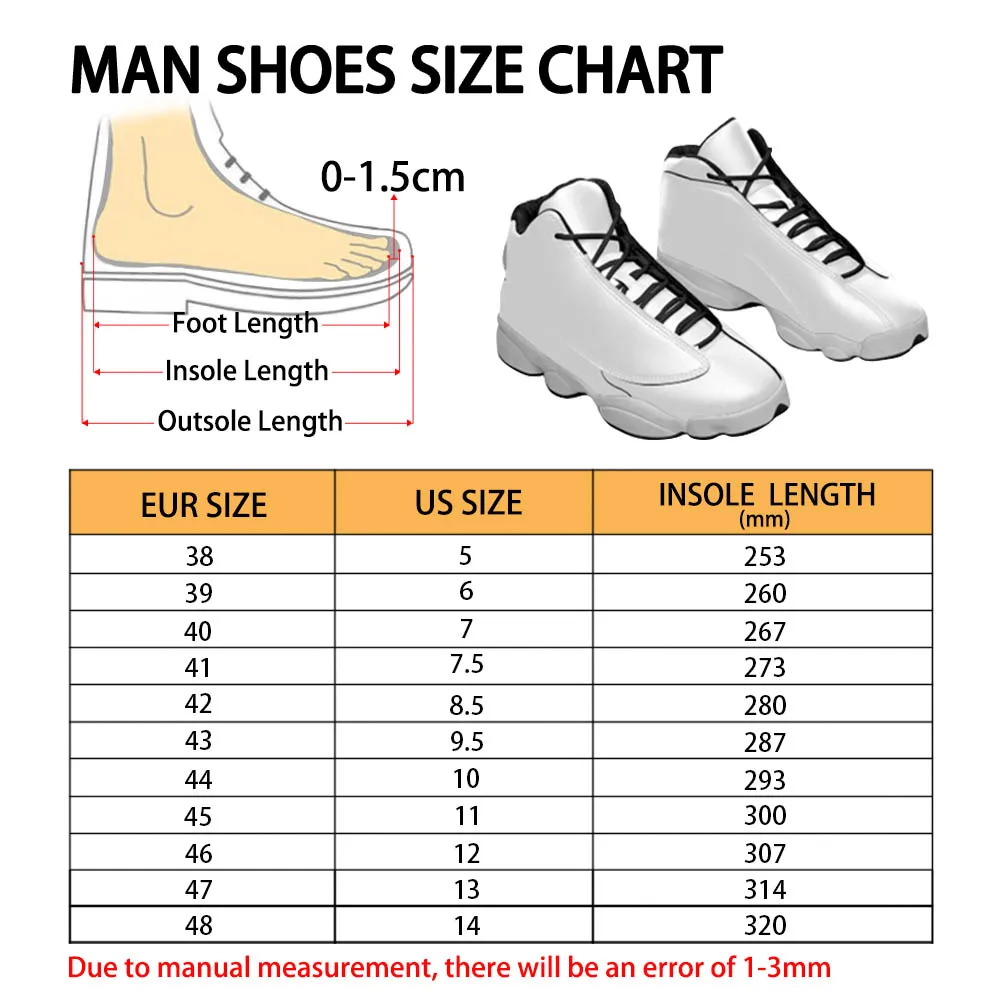 Vintage Trainer Sneakers Man Custom High Top American Football Print Hop Basketball Boot Sneaker for Men Dropshipping Shoes
