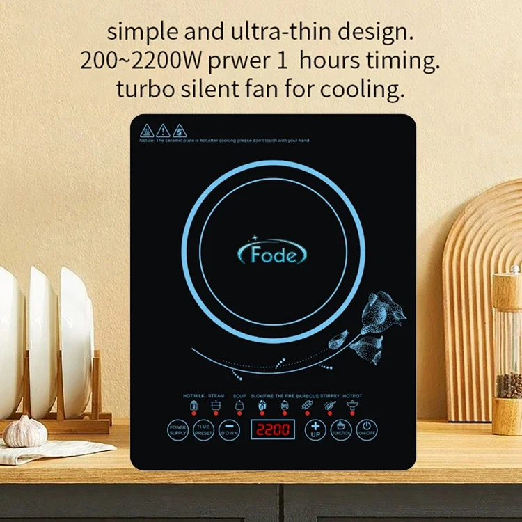Touch panel induction cooktop smart home appliances for kitchen Induction Cooker