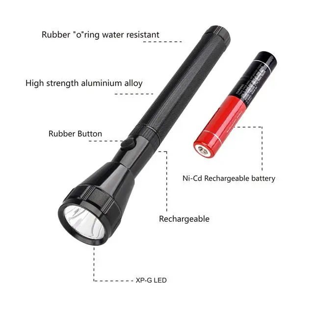 Dubai wholesale market high power geepas torch sanford torch japan rechargeable led torch light
