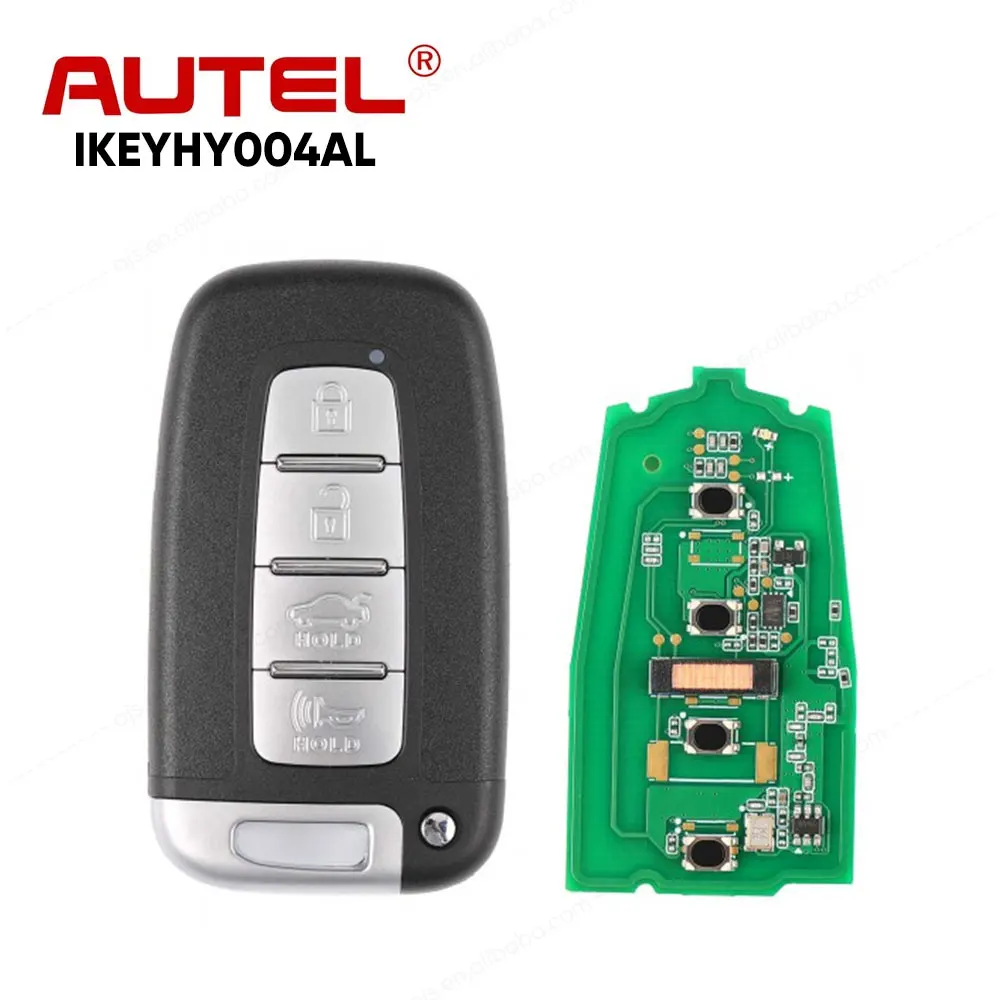 Autel IKEYHY004AL IKEY HY004AL 4 кнопки смарт-универсальный ключ для Hyundai используется с Altra автомобильным ключом ProgrammerKM100 IM508 IM608S II