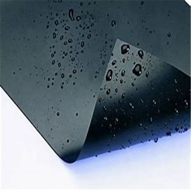 0.75mm 2mm Thickness HDPE Black Textured/Smooth Geomembrane Sheet Geomembranes for Ponds Pool Liner