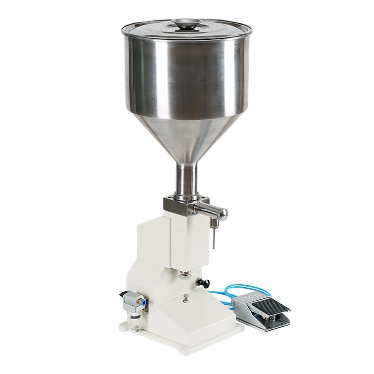 YK A02 5-50ml China Factory small perfume shampoo Stainless Steel Pneumatic Liquid Filling Machine for cream cosmetics