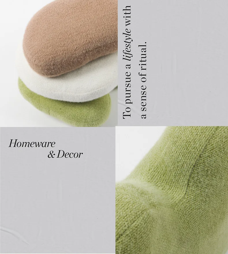 Customizable Creative Waist Cushion Sofa Pillow Factory-Woven Velvet Soft Living Room Mattress Doughnut Cute INS Special Shape