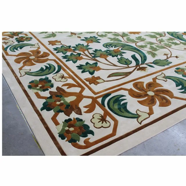 Custom Interior Luxury Design Homestyle Hotel Villa Bedroom Living Room Artificial Textile Flower carpet