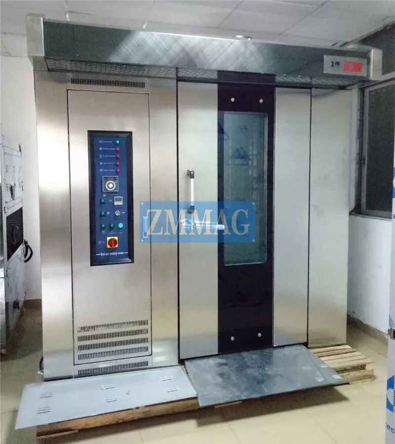 industrial bread baking oven electric and gas electric and diesel two energy rotary rack ovens