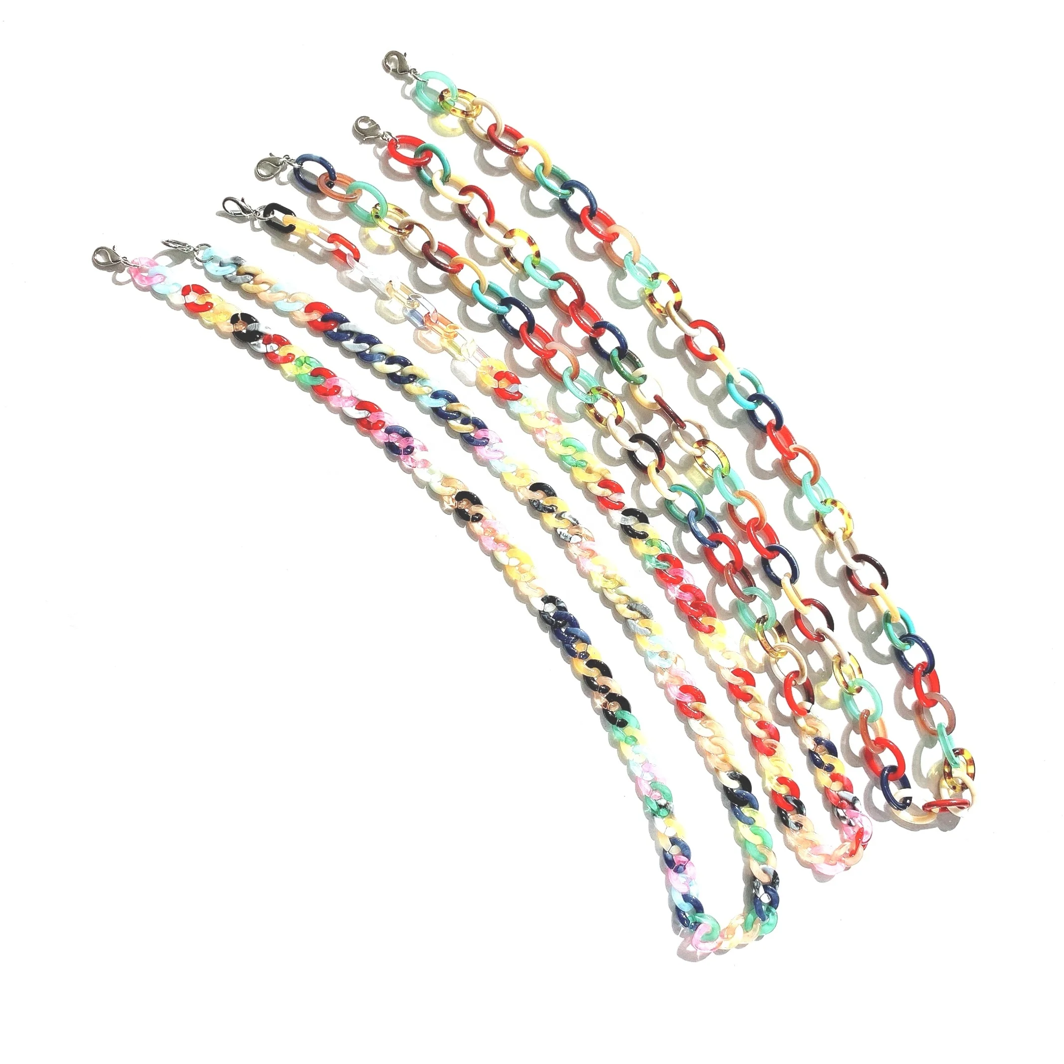 Acetate Accessories Eyewear Chains Elegant Factory Eco-Friendly Acrylic Glasses Chain Croakie Unisex Office Eyeglasses Chains