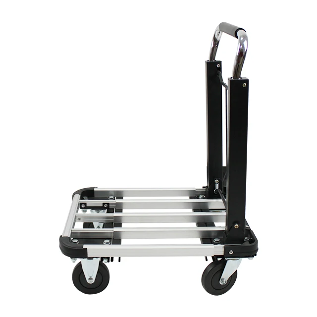 Factory direct aluminum alloy trolley light and high quality food platform cart for hotel and warehouse transportation