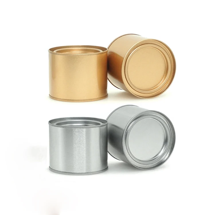 OEM Metal Storage Box Food Sealed Jars Cookie Cake Packaging Box Coffee Tea Cans Cream Tin Jar