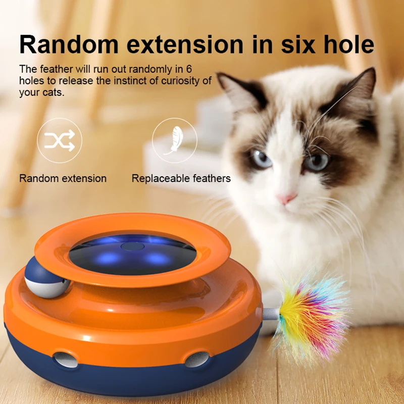 Interactive Pet Electric Cat Scratcher Cat Play Ball Toy