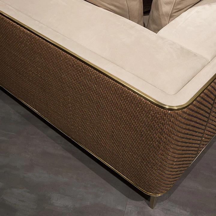 Italian Design 7 Seater Minimalist Sofa Set Customized Couch  Area Home Furniture Luxury Modern Sofa Set Furniture Living Room