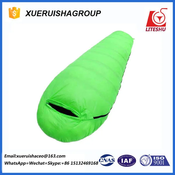 90% white duck down mummy sleeping bag outdoor camping sleeping bag